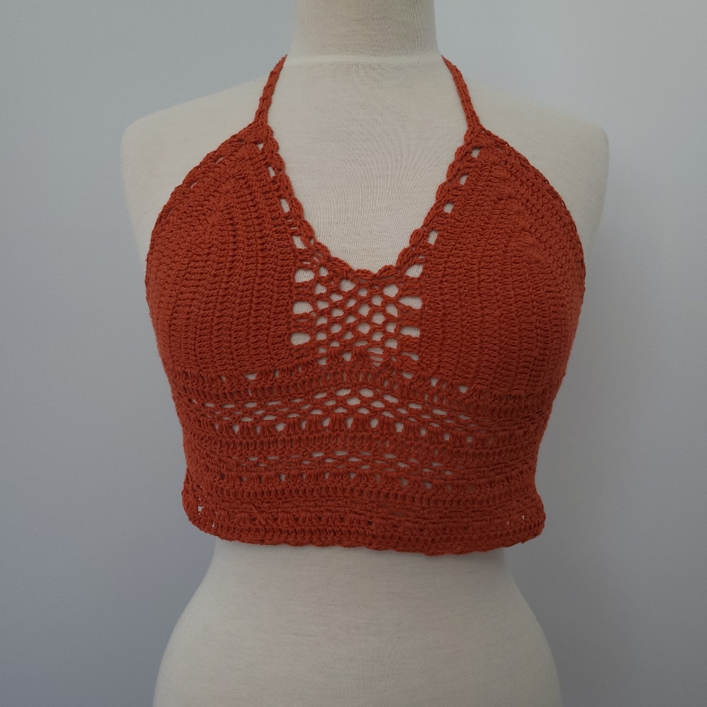 ❌️SOLD❌️ | Crochet halter top